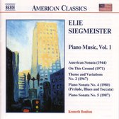 American Classics  Siegmeister: Piano Music, Vol 1