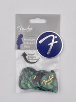 Fender Picks 351 Green Moto heavy 12er Set Premium Celluloid - Plectrum set