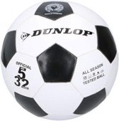 Dunlop Voetbal Pvc Zwart/wit Junior Maat 5