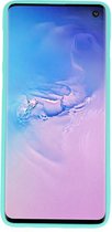 Color TPU Hoesje voor Samsung Galaxy S10 Turquoise