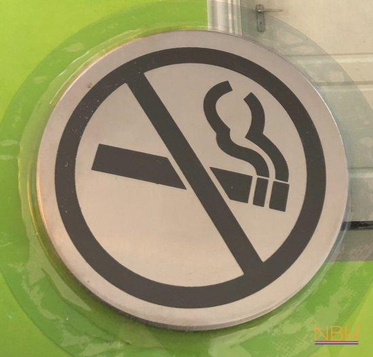 Deurbordje Verboden Te Roken 7cm WC Bordje Pictogram Bol