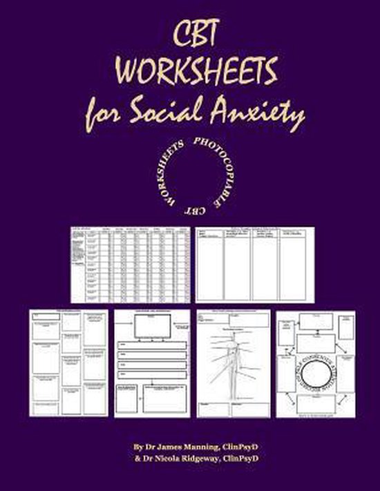 CBT WORKSHEETS for SOCIAL ANXIETY - cover