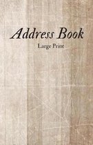 Address Book Large Print