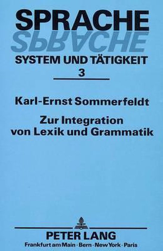 Zur Integration Von Lexik Und Grammatik - cover