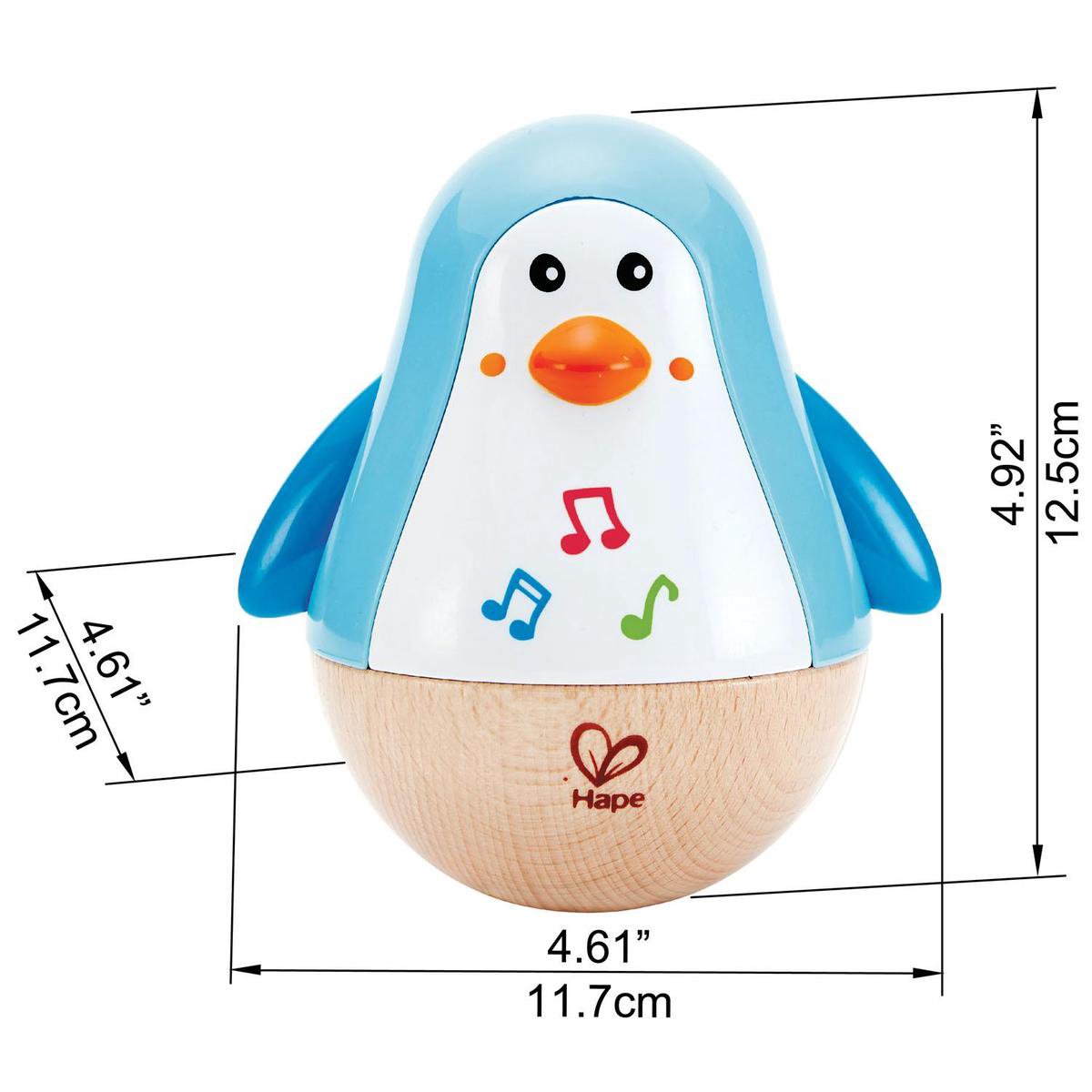 Hape Pinguin Muzikale Wiebelaar - Sensorisch Babyspeelgoed vanaf 6 Maanden — afbeelding 5