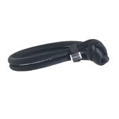 Ebony zijde signatuur damesarmband (19 cm)