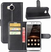 Huawei Y5 (2017) - Y6 (2017) wallet agenda hoesje zwart