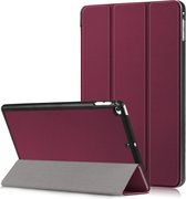 iPad Mini 5 Hoesje Book Case Hoes Trifold Smart Cover Hoes - Donker Rood