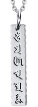 collier avec texte du Bouddhisme