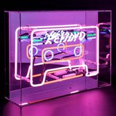 Locomocean Tafellamp Neonlamp - Sign Box Rewind Cassette led