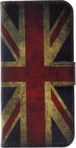 Shop4 - Geschikt voor iPhone X Hoesje - Wallet Case Vintage Britse Vlag