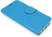 Xssive Hoesje voor Motorola X 2016 X4 - Book Case - Turquoise - geschikt voor 3 pasjes