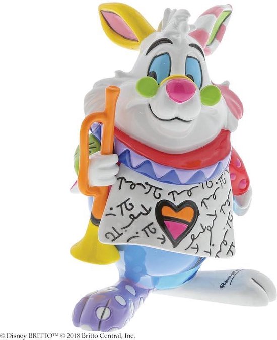 Disney beeldje - Britto collectie - White Rabbit Mini (Alice in Wonderland)