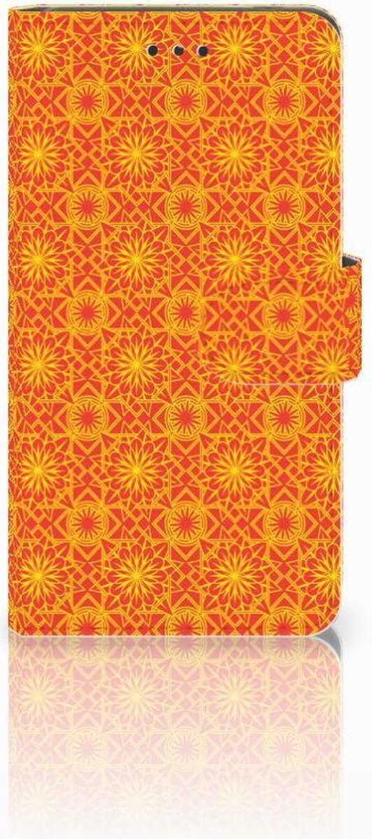 Nokia 7 Telefoon Hoesje Batik Oranje