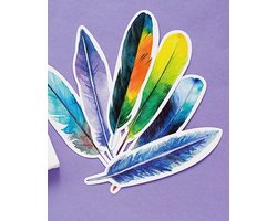 30 stuks boekenleggers /bladwijzers veren