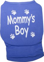 Nobby t-shirt mommy's boy - blauw - 35 cm