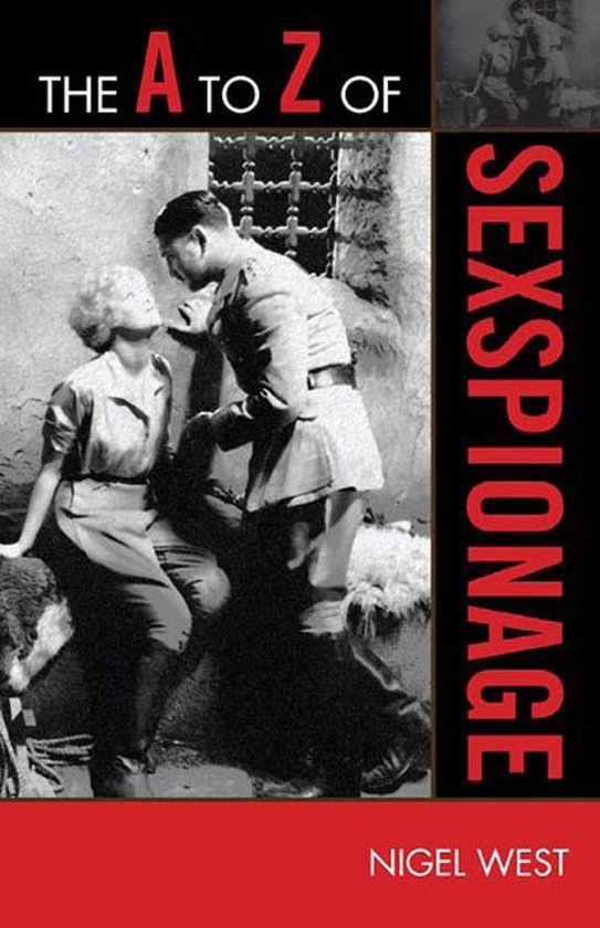Boekomslag: man in uniform en vrouw, met de titel "The A to Z of Sexspionage".