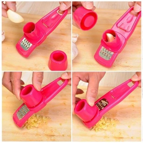3-in-1 knoflooksnijder, multifunctionele mini-molenrasp met