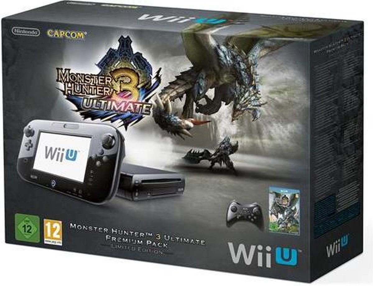 erectie Slepen Geneigd zijn Nintendo Wii U 32GB - Premium Bundel + Monster Hunter 3 + Premium  Controller Zwart | bol.com