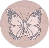 Vloerkleed Butterfly nude - diameter 160 cm