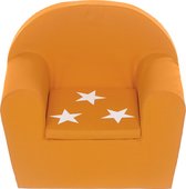 Peuterstoeltje-Kinderfauteuil Oranje+ster