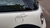 Car auto sticker Simons Cat wit kat poes kitten stickers