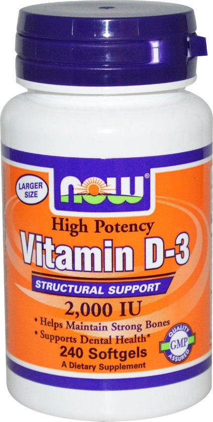 Spaans fenomeen streepje Vitamin D-3 2000 IU Softgels - 240 softgels | bol.com