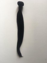 Human hair silky straight kleur 1b 24 inch 60cm