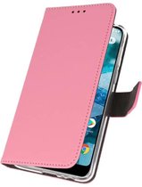 Bestcases Pasjeshouder Telefoonhoesje Nokia 7.1 - Roze