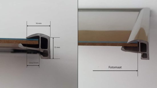 Homedecoration Biggy - Cadre photo - Format photo - 80 x 100 cm - Plastique - Noir brillant