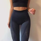 Pantalon de Yoga - sans couture - femme. Zwart / L
