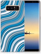 Samsung Galaxy Note 8 TPU Hoesje Design Waves Blue