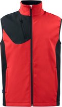 Projob Softshell Bodywarmer 643702 Rood - Maat S