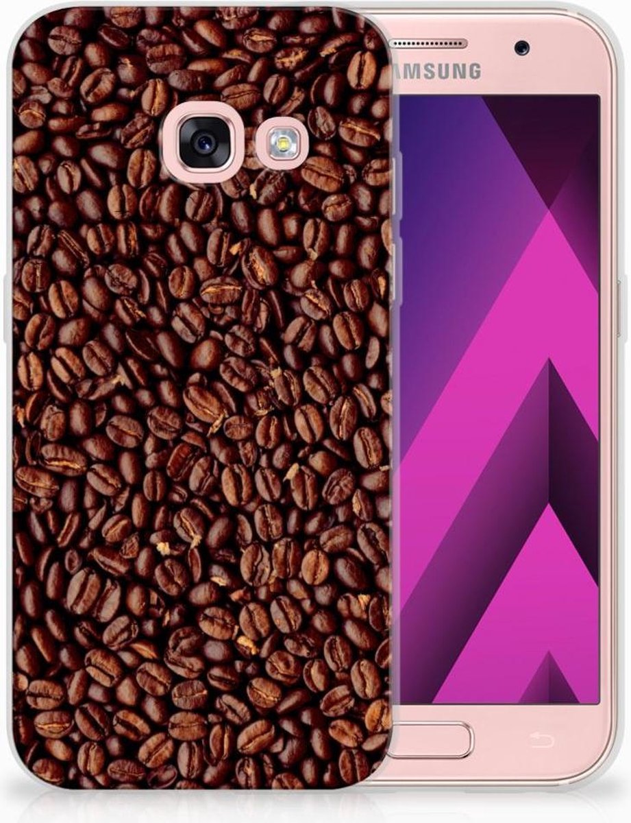 Samsung Galaxy A3 2017 Siliconen Case Koffiebonen