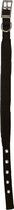 Nylon halsband dubbel zwart 25mm breed 55 cm lang