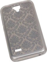 TPU Paleis 3D Back Cover for Huawei Y560 / Y5 Zilver