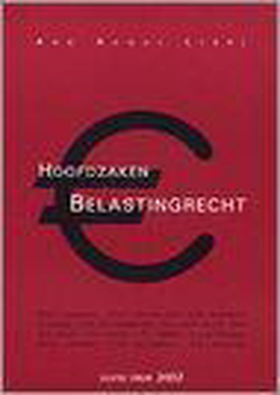 Hoofdzaken Belastingrecht - cover