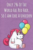 Only 2% Of The World Has Red Hair So I Am Like A Unicorn
