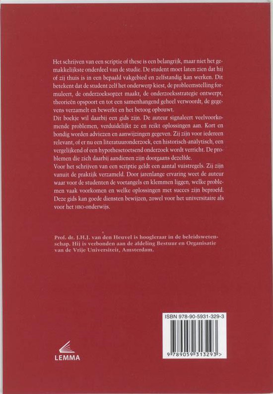 Hoe schrijf ik een scriptie of these ?