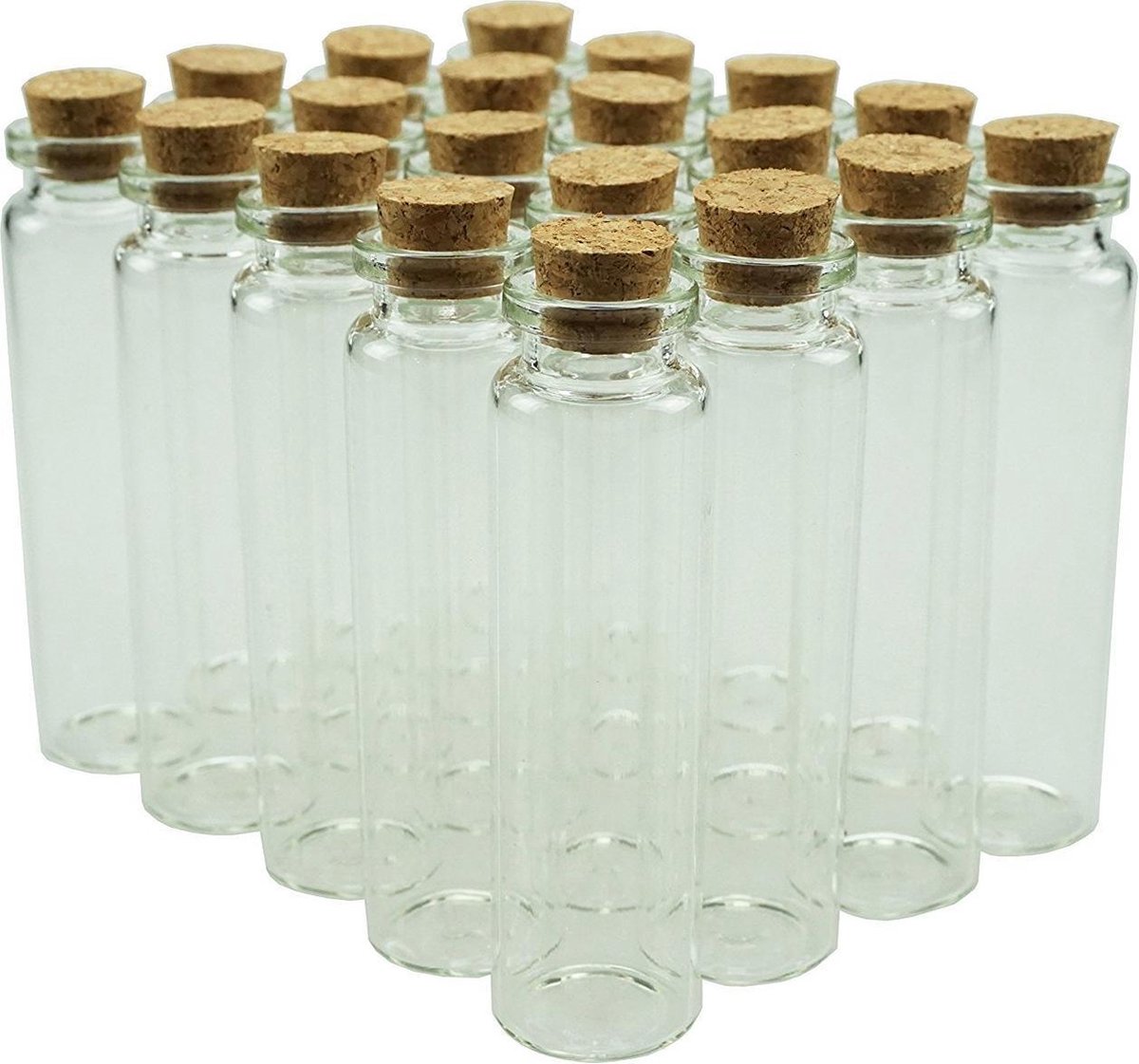 zacht Kip Tablet ForDig Glazen Mini Flesjes Met Kurk – Decoratie flesjes – Inhoud 20 ml -  Set van 20 Stuks | bol.com