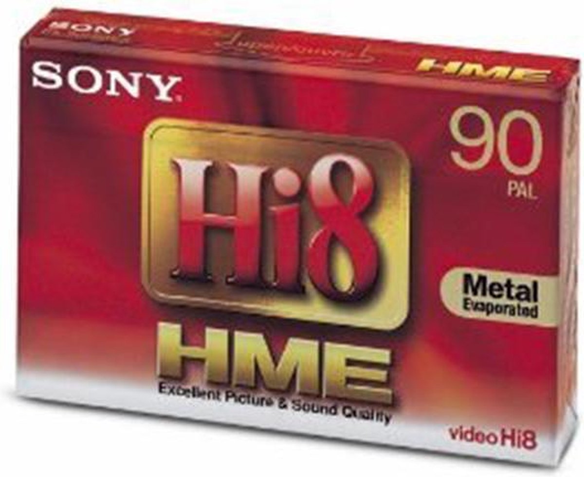 SONY HG Tape Hi8 Cassette 90 Minuten Hi8 HME Metal Evaporated