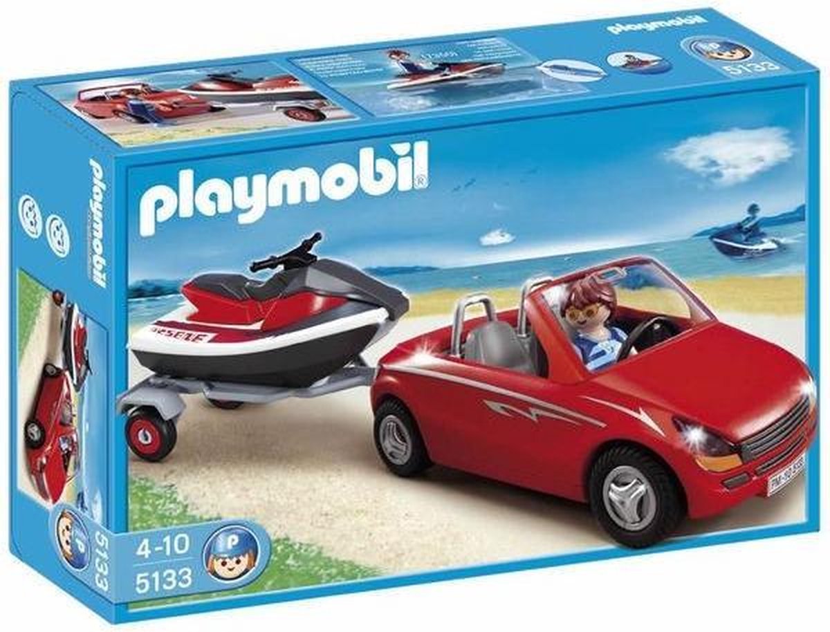 Playmobil Cabrio Met Aanhangwagen En Jetski - 5133 | bol.com