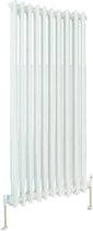 Design radiator verticaal 3 kolom staal wit 60x47,3cm 630 watt - Eastbrook Rivassa