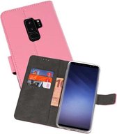 Booktype Telefoonhoesjes - Bookcase Hoesje - Wallet Case -  Geschikt voor Samsung Galaxy S9 Plus - Roze