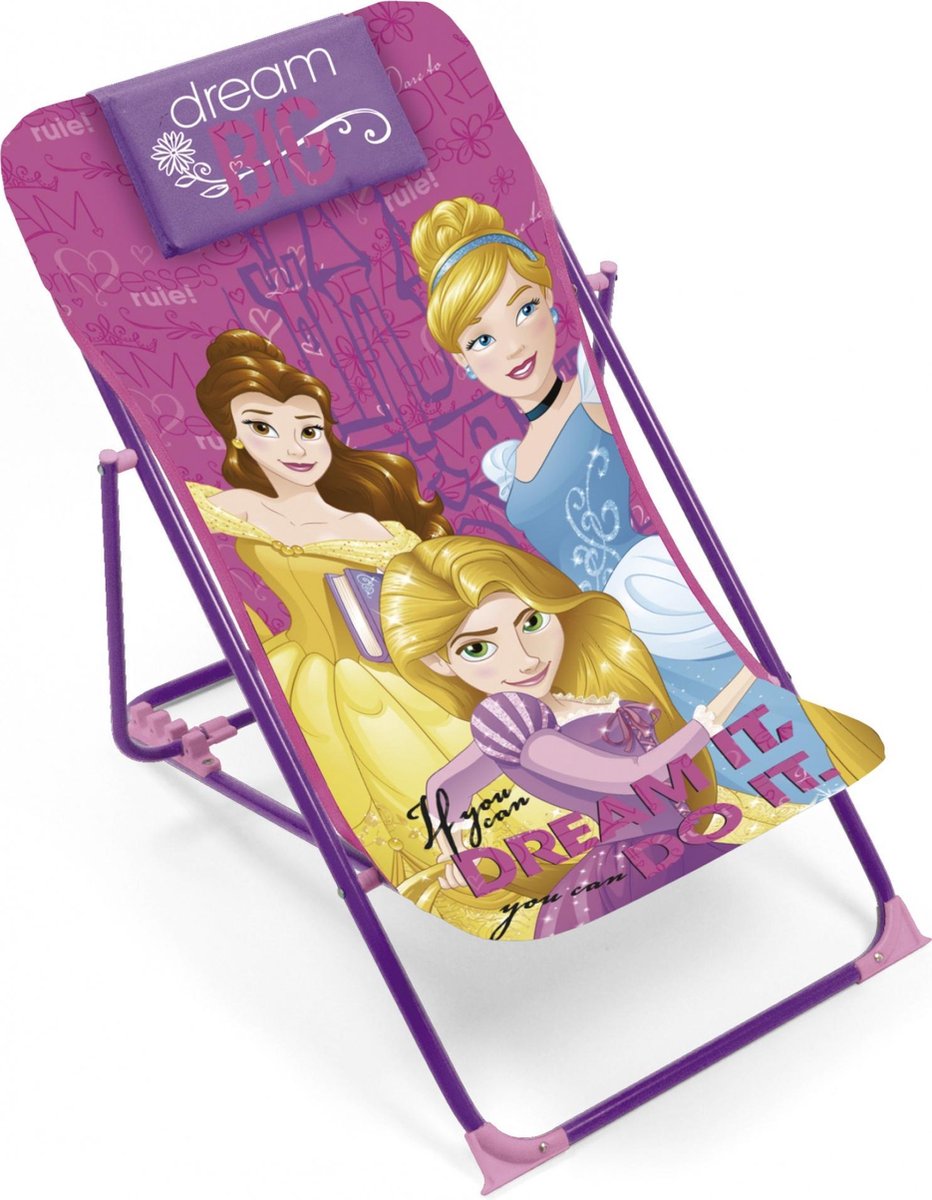 Disney Vouwstoel Princess Lounge Roze Meisjes 61 X 43 X 66 Cm