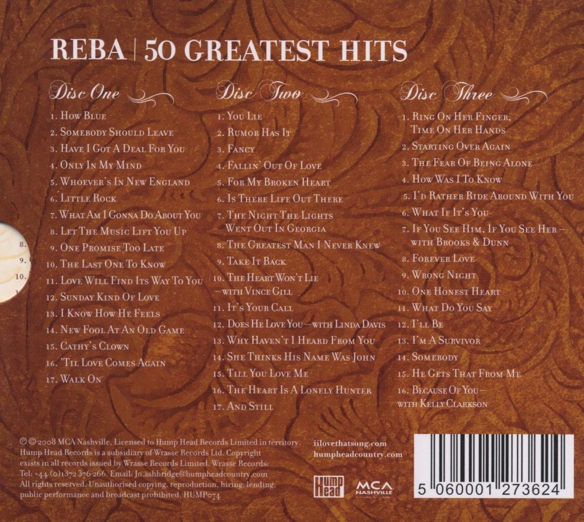 50 Greatest Hits Reba Mcentire, Reba McEntire | CD (album) | Muziek ...