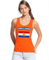 Oranje Hollandse vlag tanktop dames S