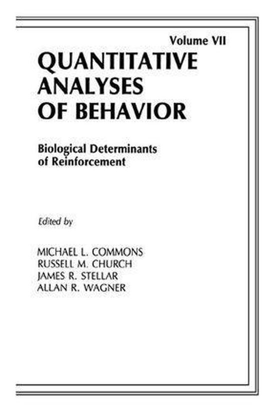 Biological Determinants of Reinforcement - cover