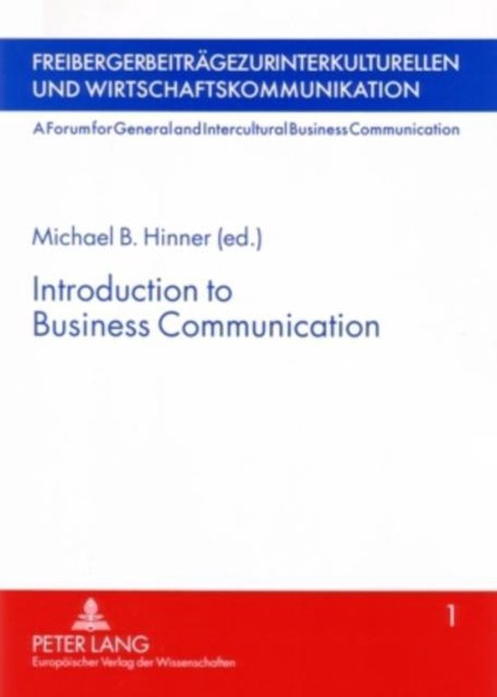 Introduction to Business Communication | 9783631537107 | Boeken | bol.com