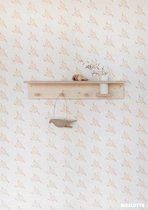 Bibelotte Behang Bloemetjes Stone Okergeel